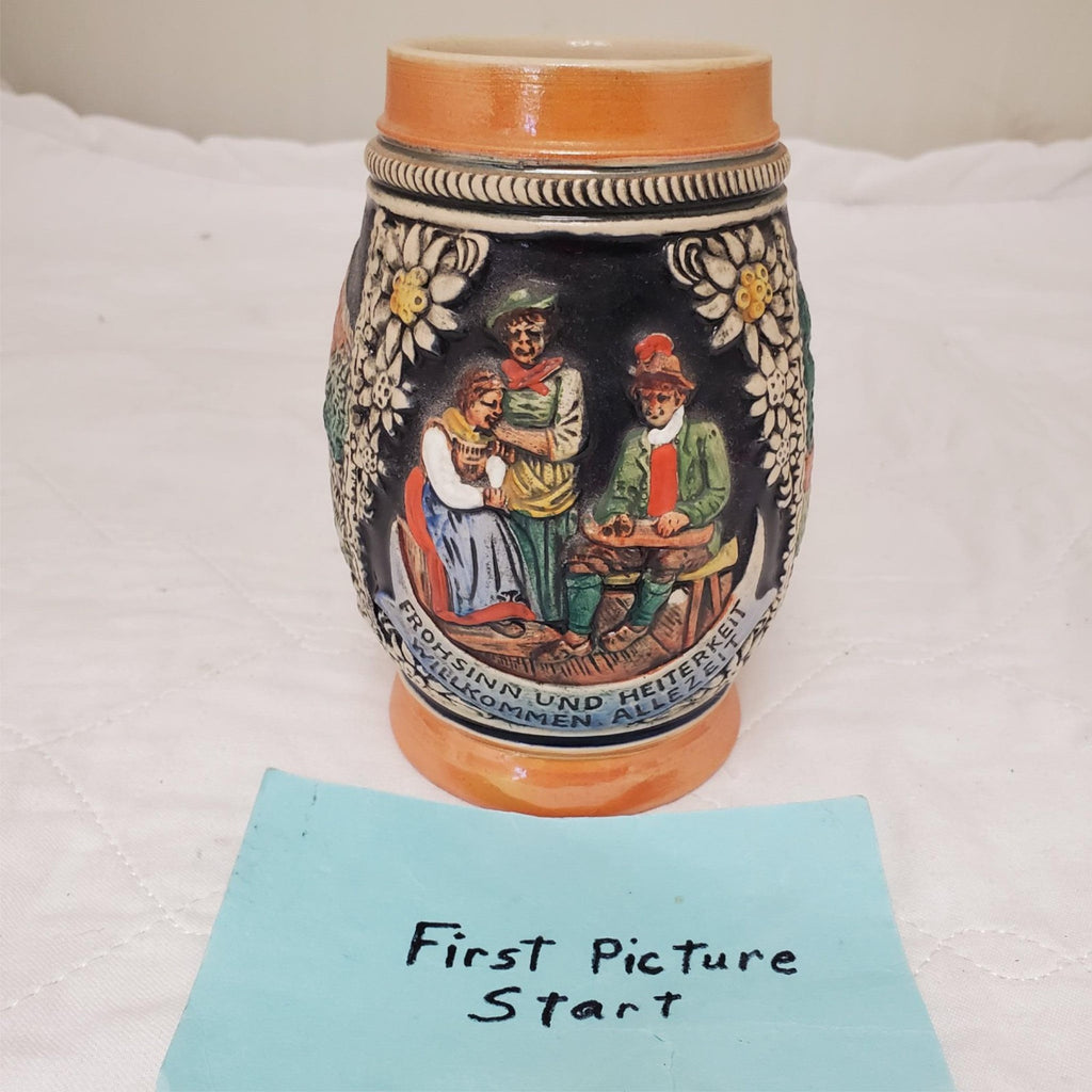 Frohsinn Und Heiterkeit Willkommen Allezeit E. Bay Germany Stein without Lid