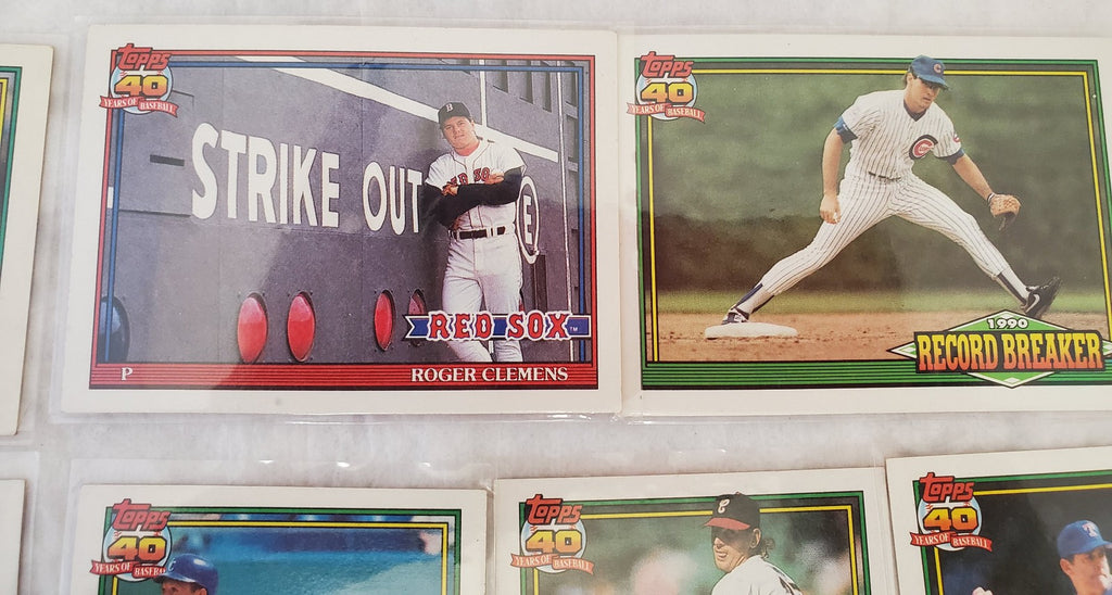 Topps 40 Years Of Baseball Rangers Nolan Ryan & More Basketball Trading Cards