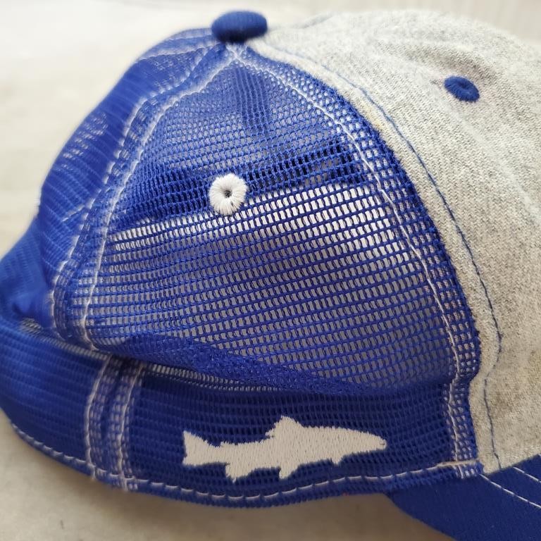 Aksels California Baseball Cap Hat Lid Mesh Snapback Blue Fishing