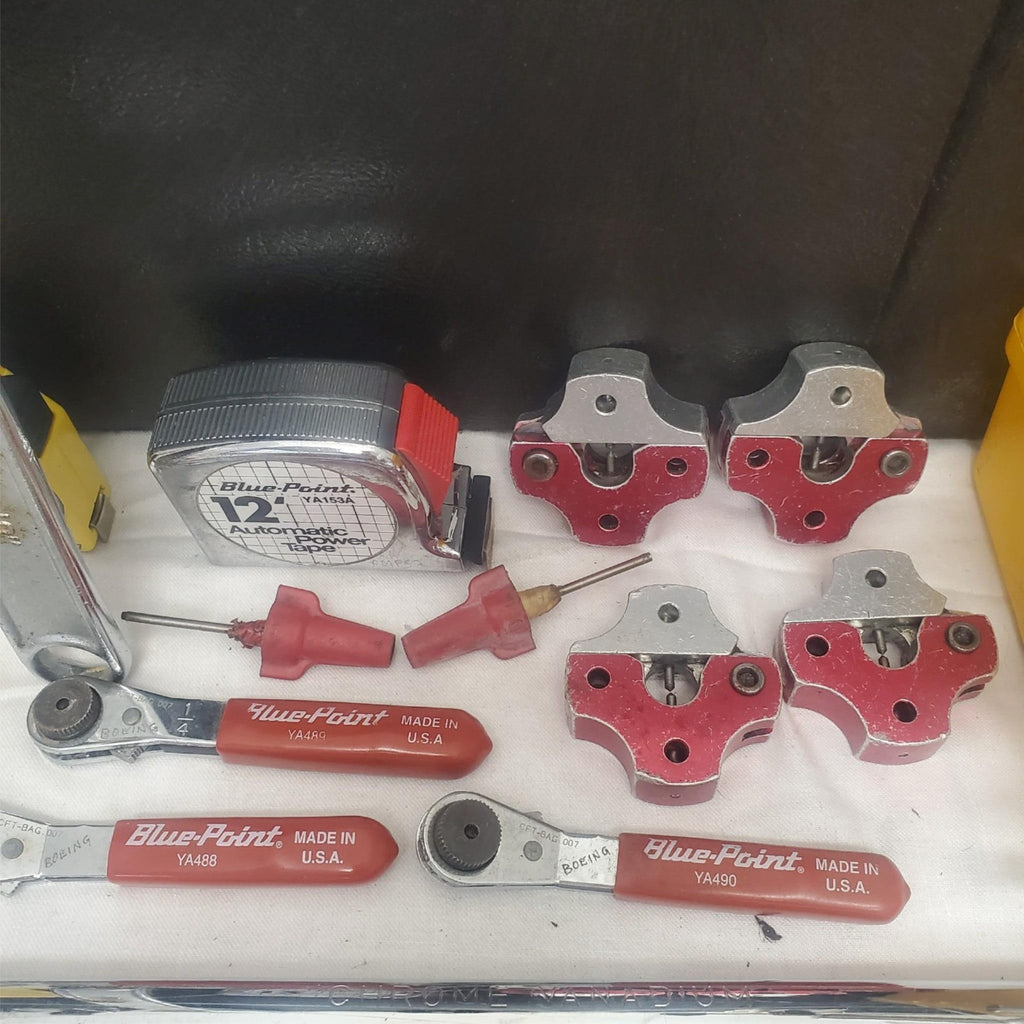 Lot of Assorted Plumbing and Pipe Fitting Tools with Chain Wrenches and Toolbox