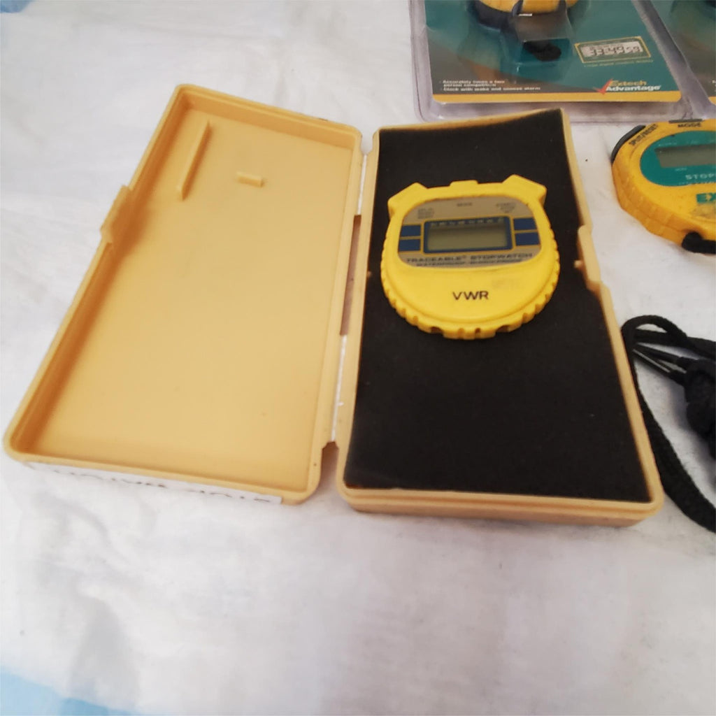 Extech 365510 Digital Stopwatch, Water Resistant Yellow/Green