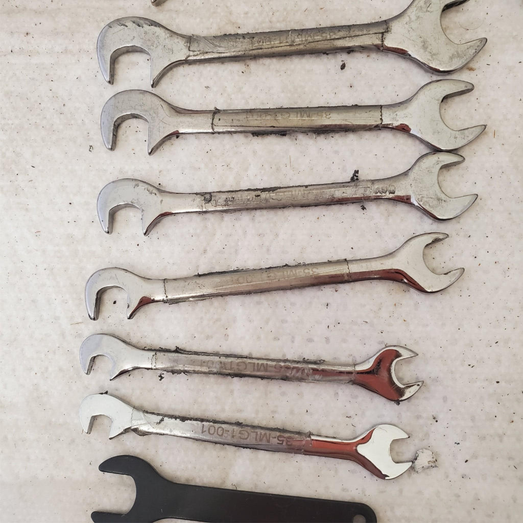 Lot of Assorted 4 Way Angle Head Open End, Crowfoot & other Wrenches LOT 472