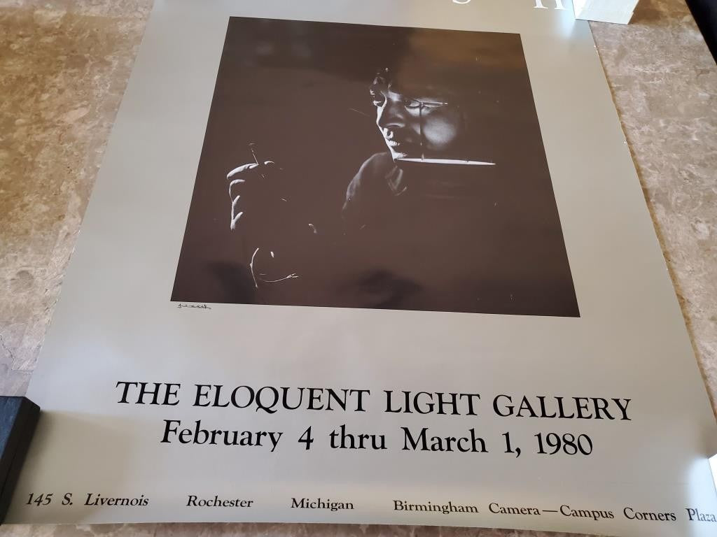 Original Vintage Karsh The Eloquent Light Gallery Poster Print - 1980
