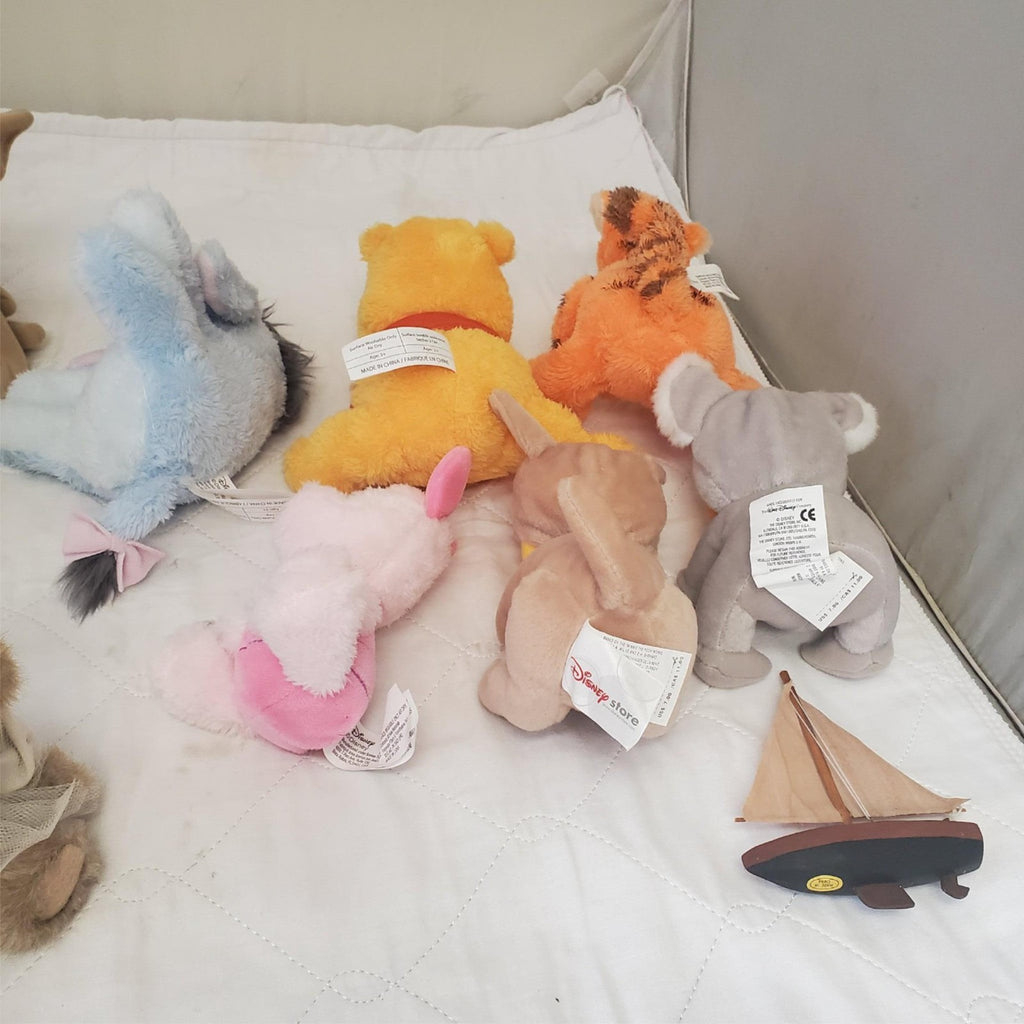 Vintage Disney Winnie the Pooh Plush Stuffed Animal Lot of 12