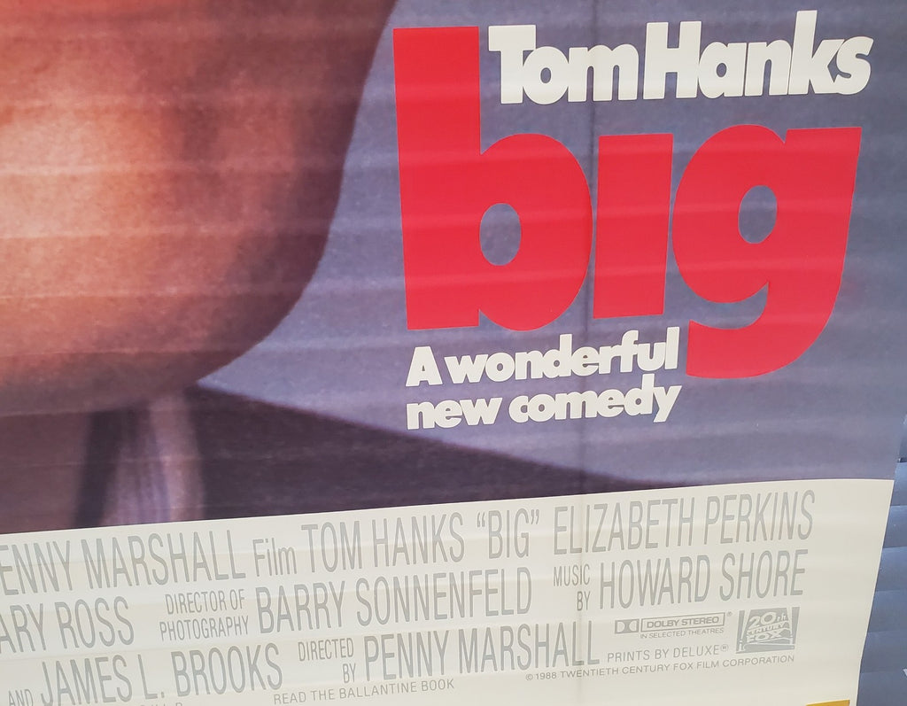 Big Tom Hanks 1988 Movie One Sheet Poster