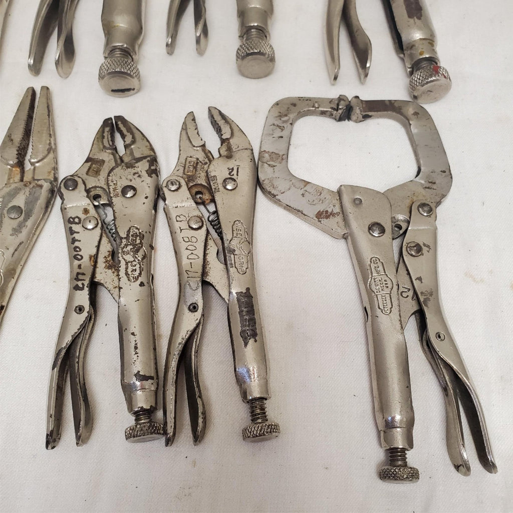 Lot of 8 Vice Grip Locking Pliers Set LOT-836
