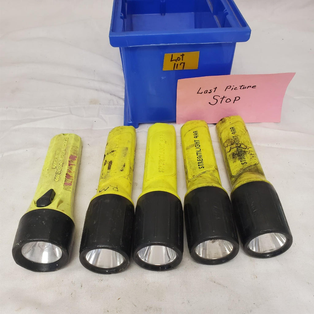 Lot of 5 Streamlight Flashlight 4AA LED LOT-117