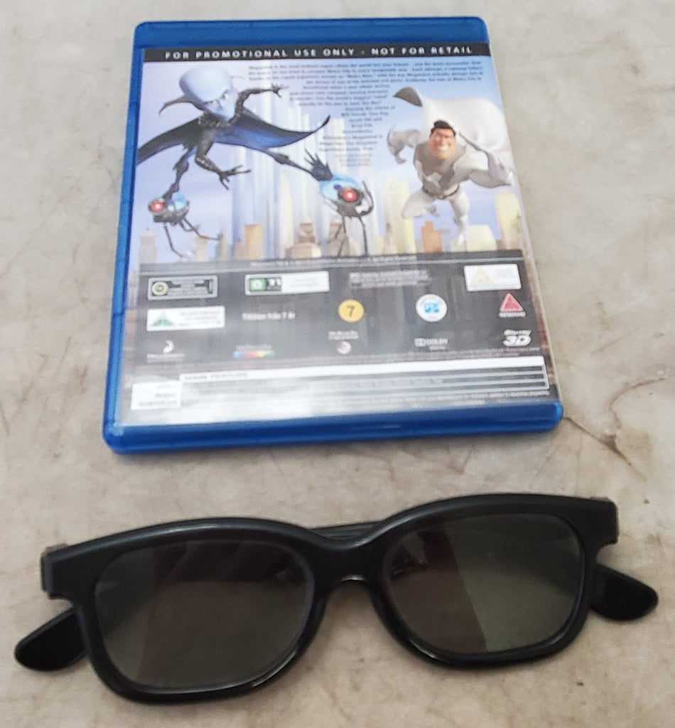 Samsung Megamind 3D Blu-ray Disc With Black Real 3D Glasses