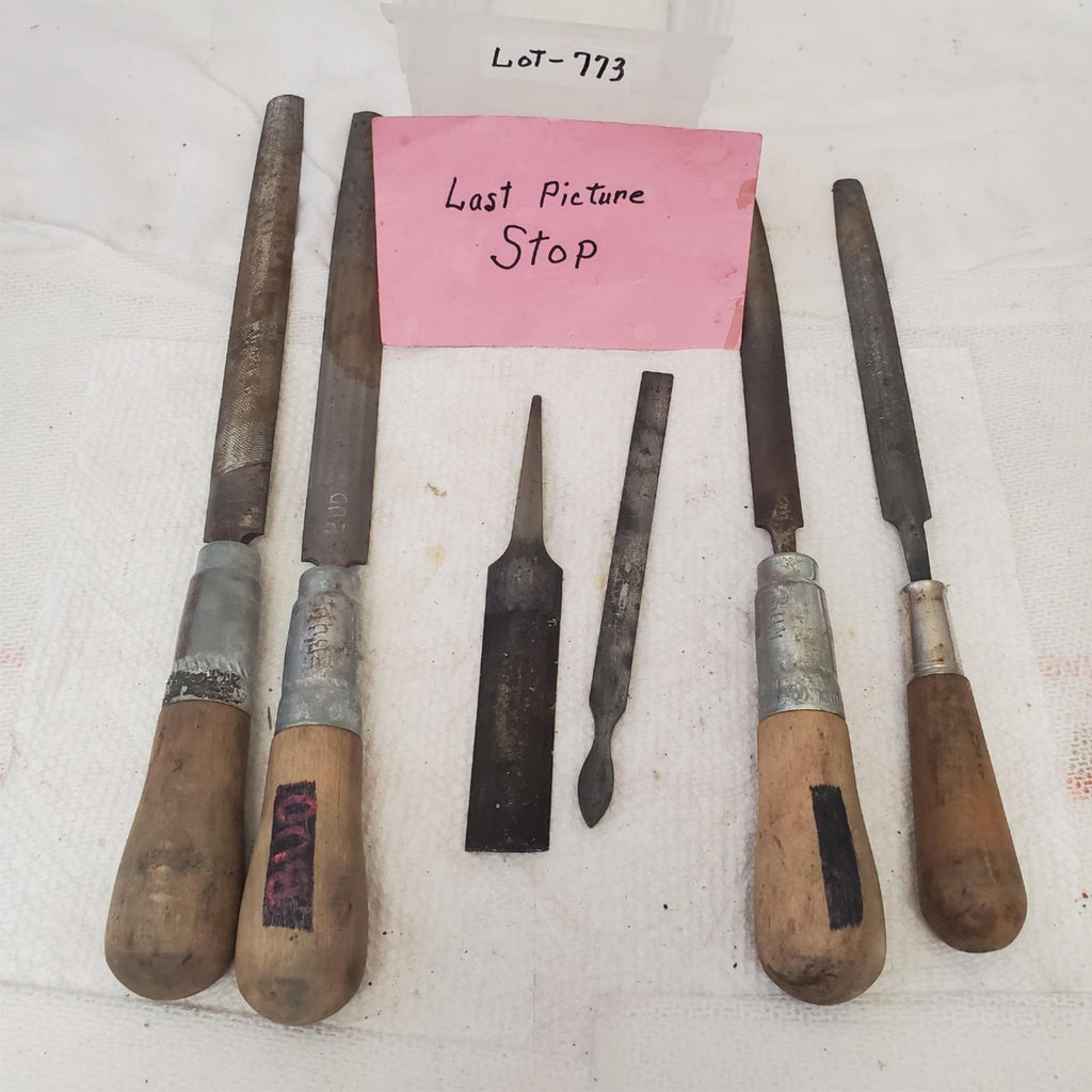 Lot of 6 Mixed Vintage Woodworking Chisel Tools LOT-773