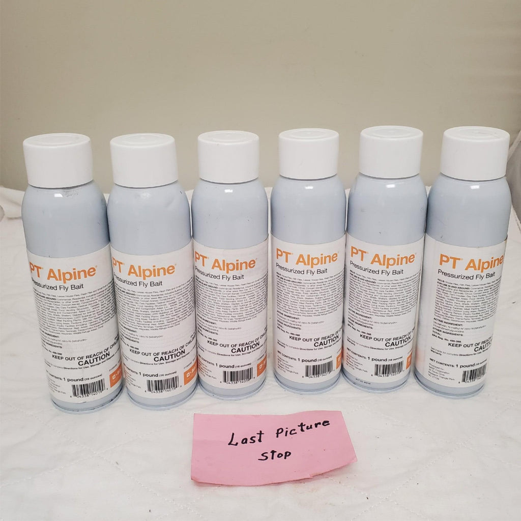 Lot of 6 - 16 oz PT Alpine Pressurized Fly Bait Insecticide Control House