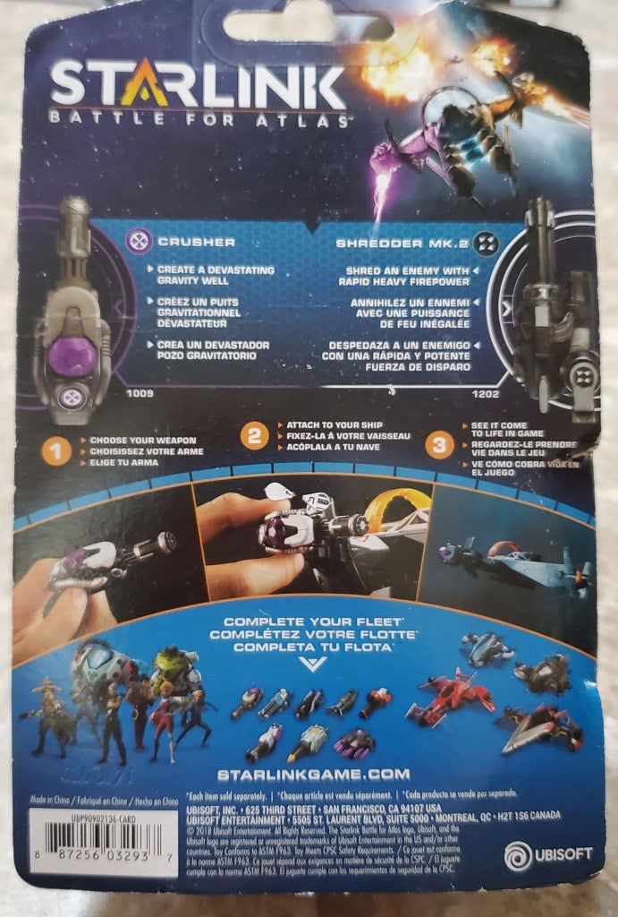 Starlink Battle for Atlas: Crusher/ Shredder and Iron Fist+Freeze Ray MK.2