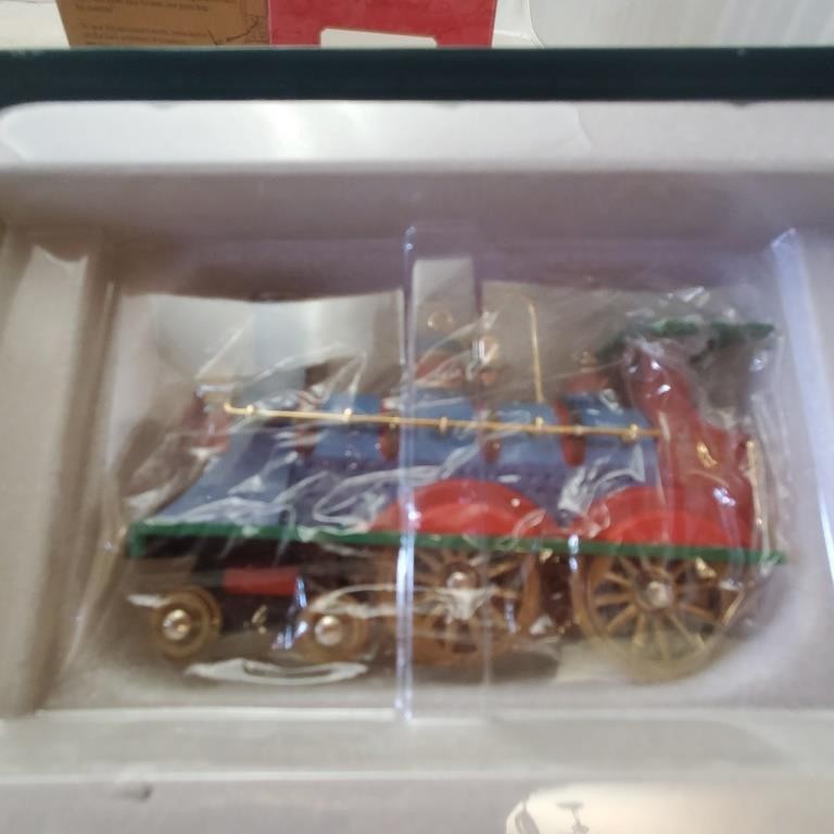 Hallmark CHRISTMAS TRAIN Limited Edition and OUR FAMILY Photo Holder Ornament
