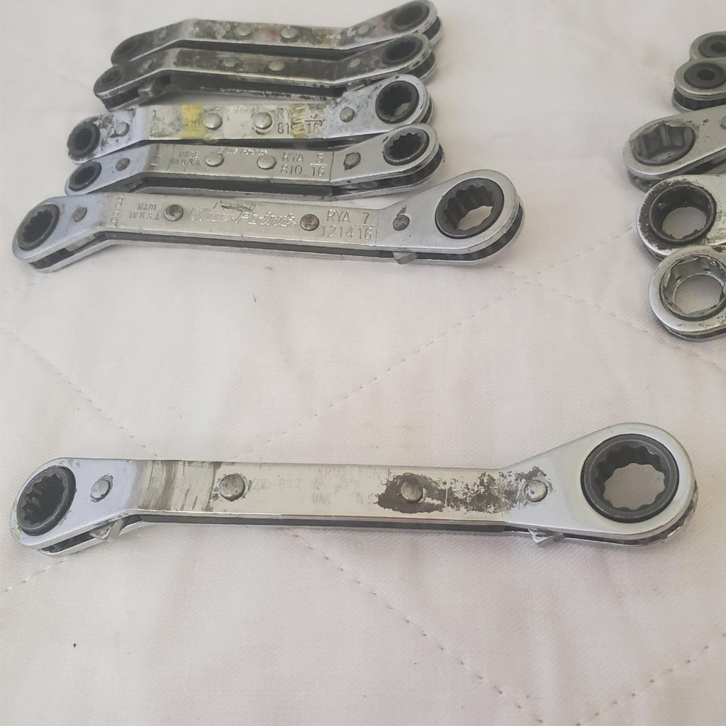 Lot of 44 Assorted Proto,Blue-Point Ratcheting Offset Box End Wrenches LOT-669