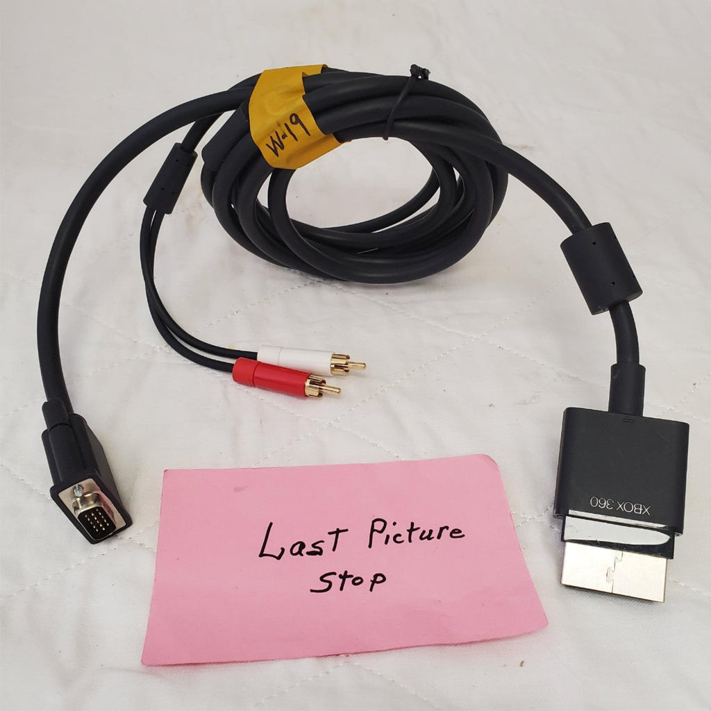 Microsoft XBOX 360 VGA HD Audio Output Cable W19