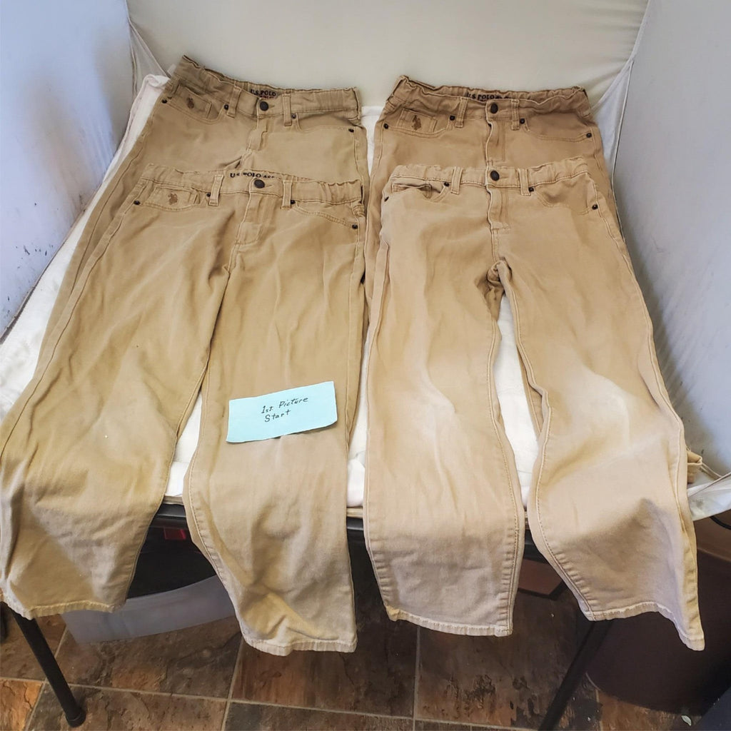 Lot of 4 U.S. Polo Assn. Honey Khaki Straight fit Denim Size 14
