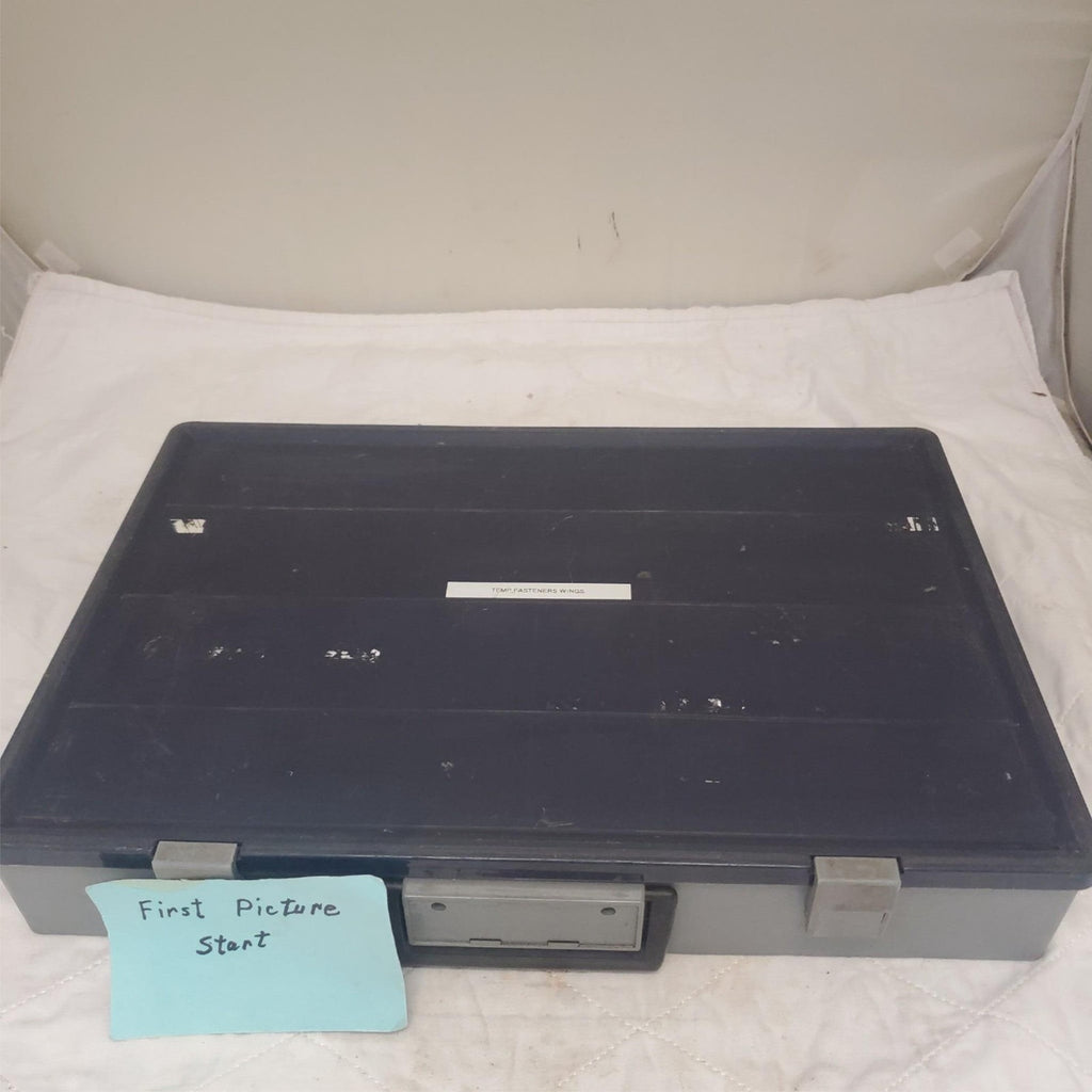 Empty Adjustable Compartment Box for Temporary Fastener Wings