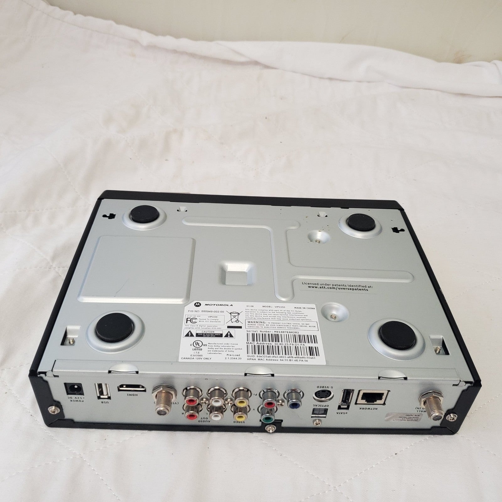 Vip2250 Router AT&T U-Verse VIP2250 HD DVR Cable Box Receiver – TexasConsignmentShop
