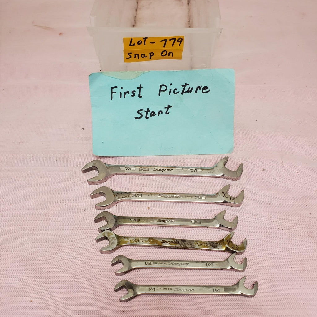 Lot of 6 Snap-on 4-Way Angle Head Open-End Wrench Set LOT- 779