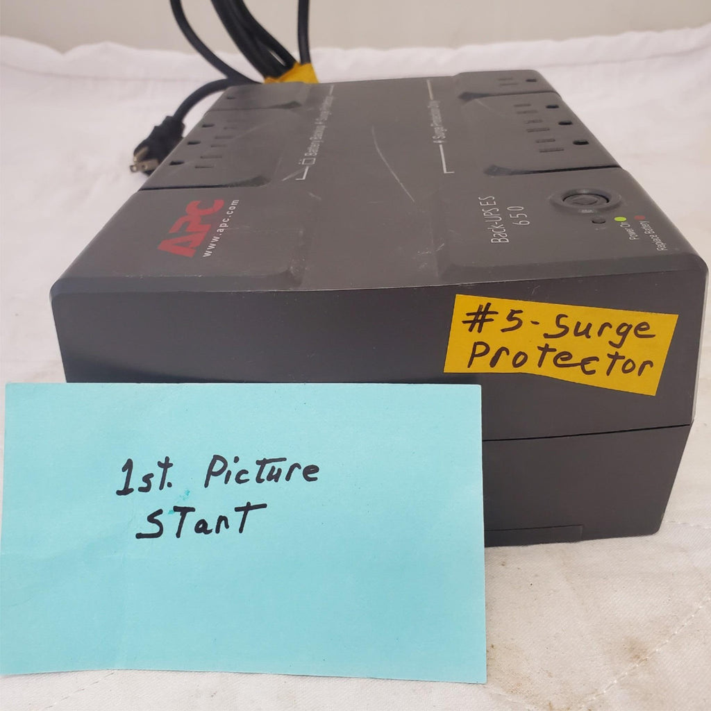 APC Back Up UPS ES 650 120V BE650R Surge Protected #5 (NO BATTERY INCLUDED)