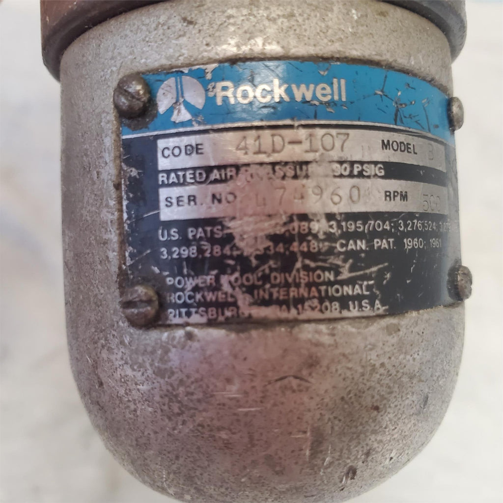 Rockwell 41D107B Pistol Grip Pneumatic Air Drill Air Tool AA-18