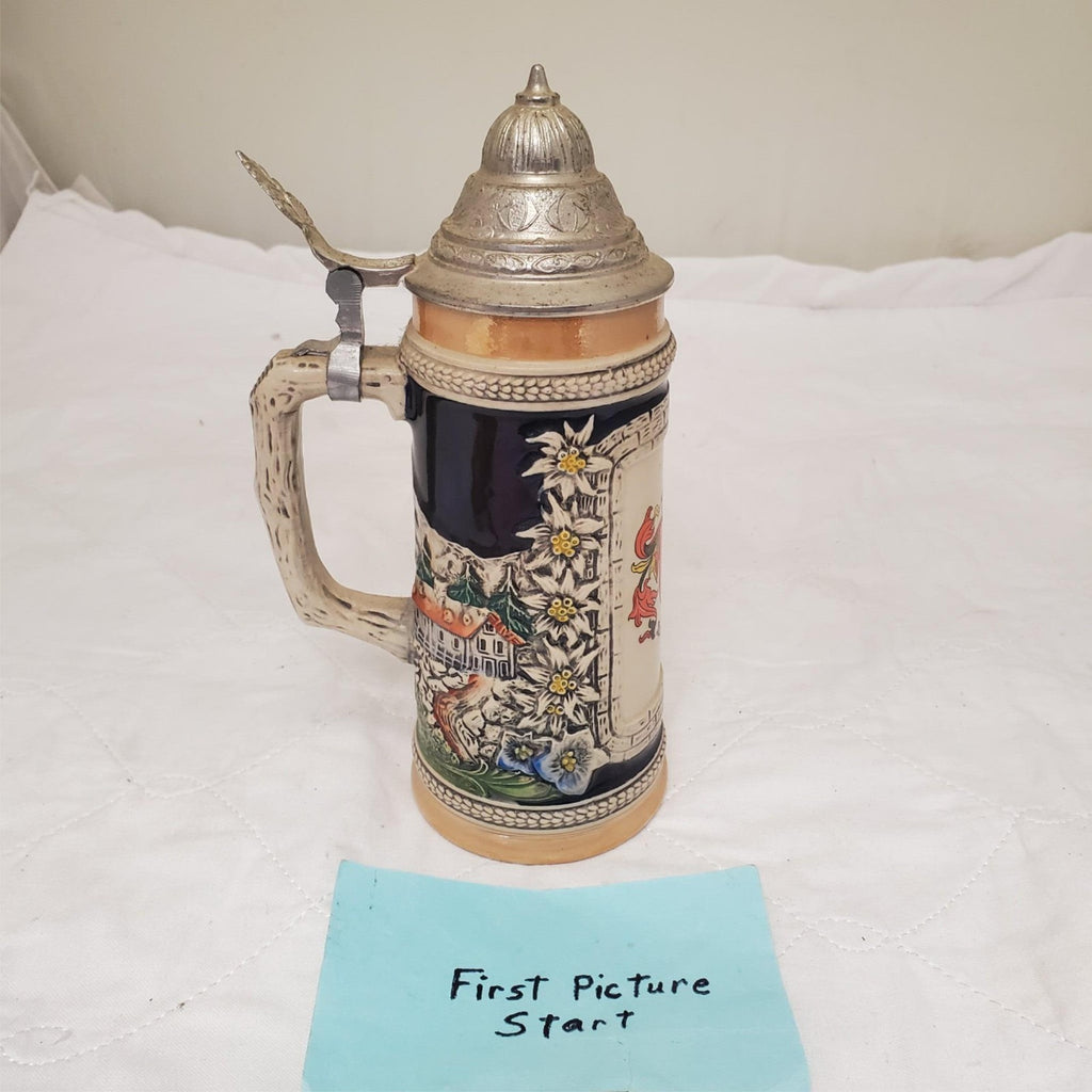 Germany Original Gerzit Gerz #9 Beer Stein with Lid