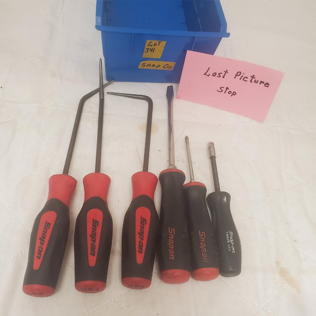 Lot of 6 Snap-on Screwdriver and Ring Seal Gasket Puller Remover AB-15