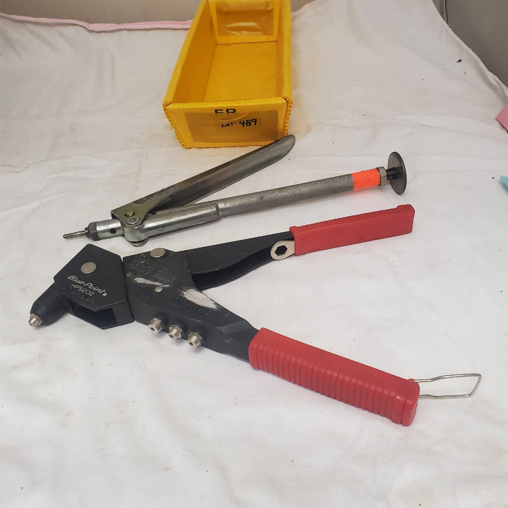 Lot of 2 Speed Driver Rivenut & Blue Point HPS202 Swivel Head Rivet Gun LOT-489