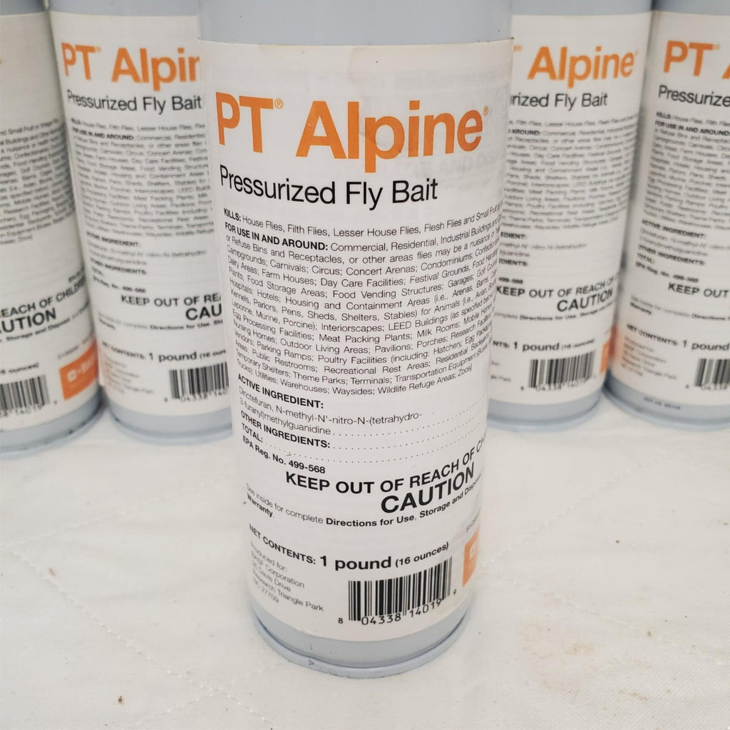 Lot of 6 - 16 oz PT Alpine Pressurized Fly Bait Insecticide Control House