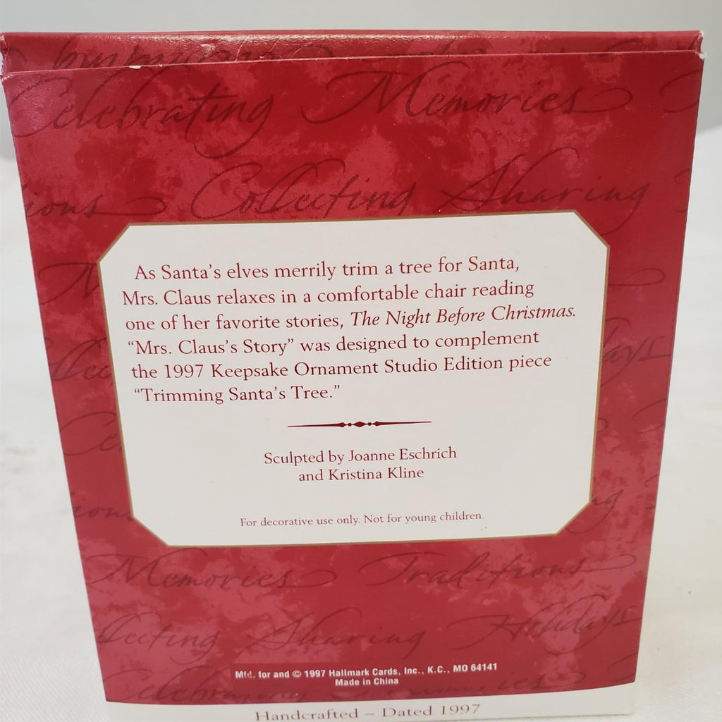 Hallmark Keepsake Ornament Mrs. Claus's Story Ornaments