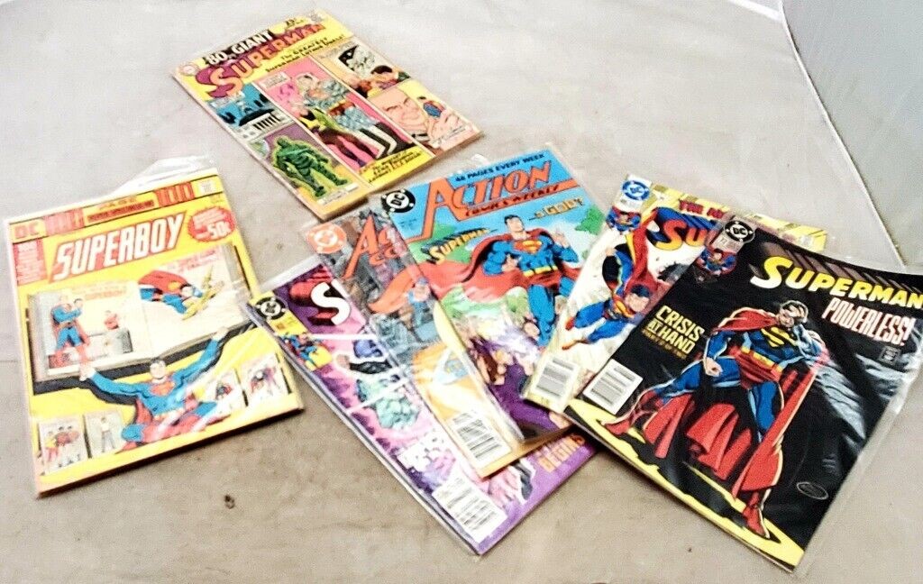 DC Comics Lot Giant Superman 11 | Powerless Superman in Super-Town Superman
