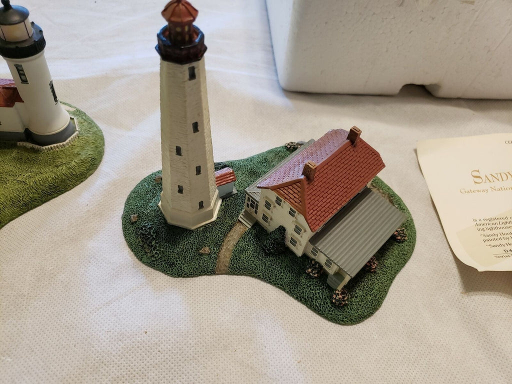 Danbury Mint Sandy Hook Lighthouse and Admiralty Head Lighthouse