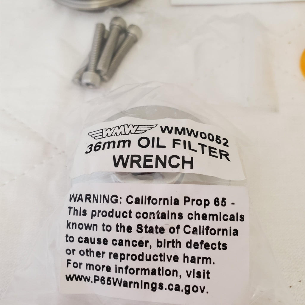 WMW 36mm Metric Low Profile Oil Filter Socket Wrench & Spark Plug