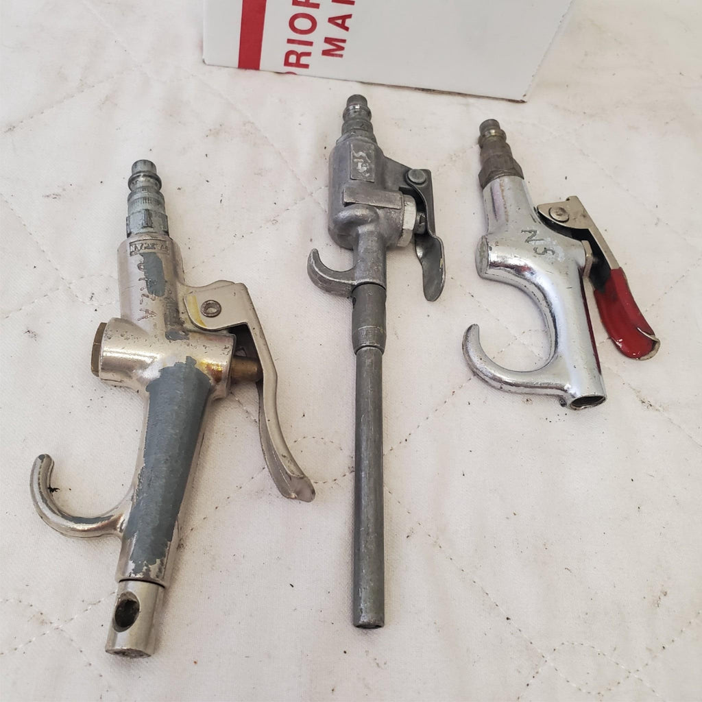 Lot of Pistol Grip Air Gun, Nylon Sealant Roller & Vintage Numbering Stamp 