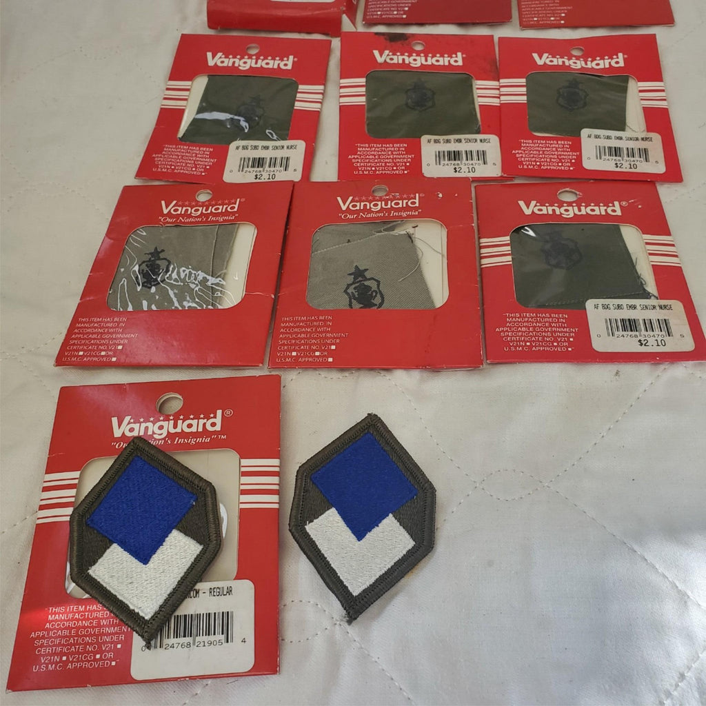 Lot of Vanguard Military Pins and Patches