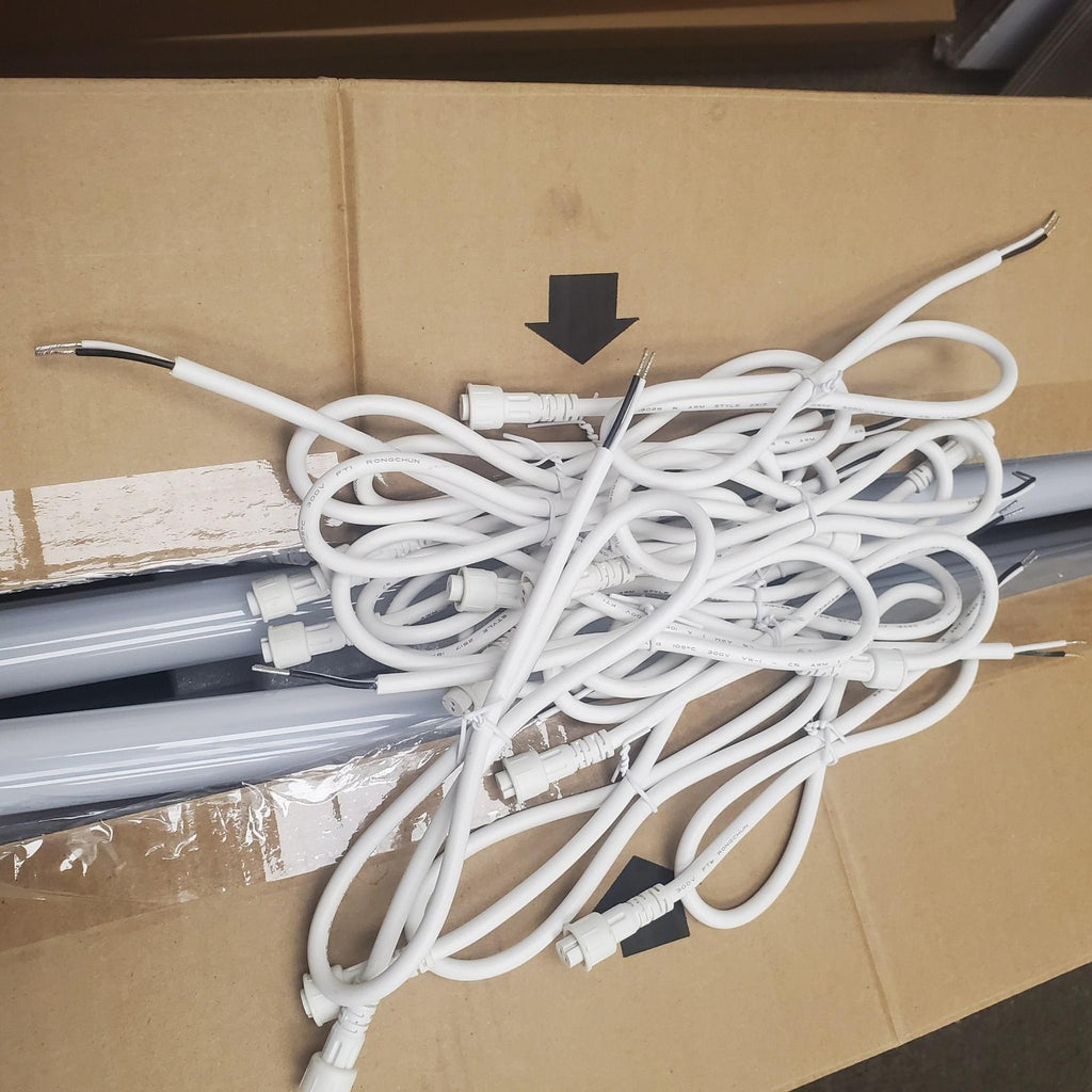 Lot of 30 Connected Meat Light 4FT LED Tube Light 12W 3000K