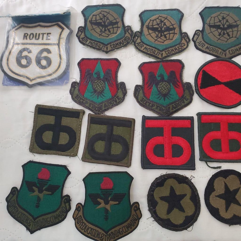 Lot of Assorted US Military Army Air Force Subdued Patches