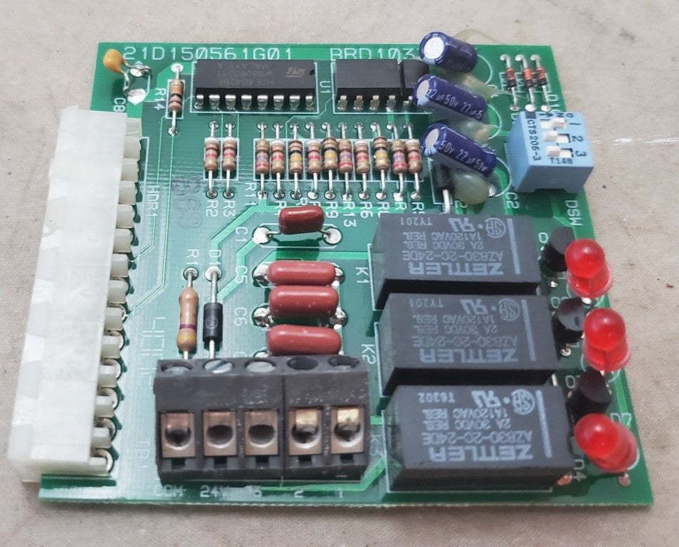 Used Trane Zettler Zone/Bypass Control Card Zzcardal010 21D150561G01 1150561 REV