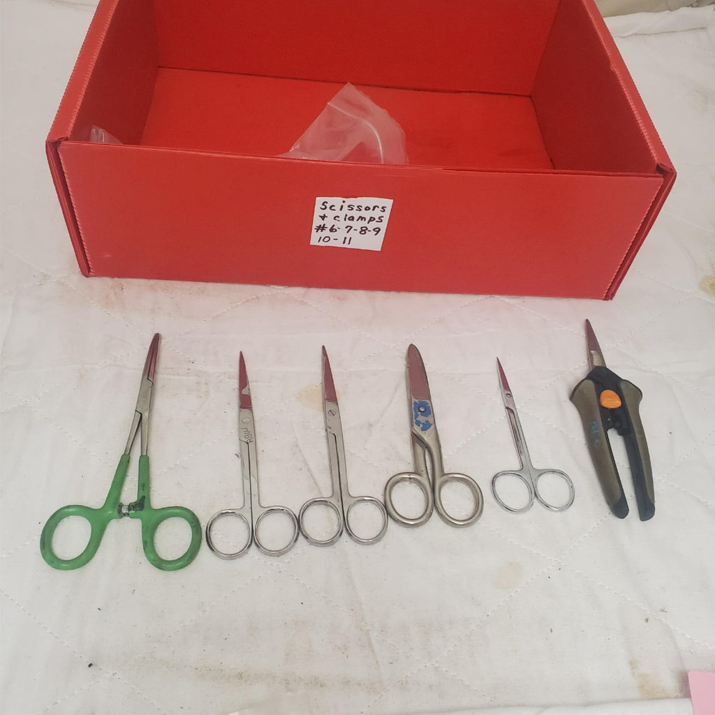 Lot of 6 Various type of Scissors & Pruning Snips #7
