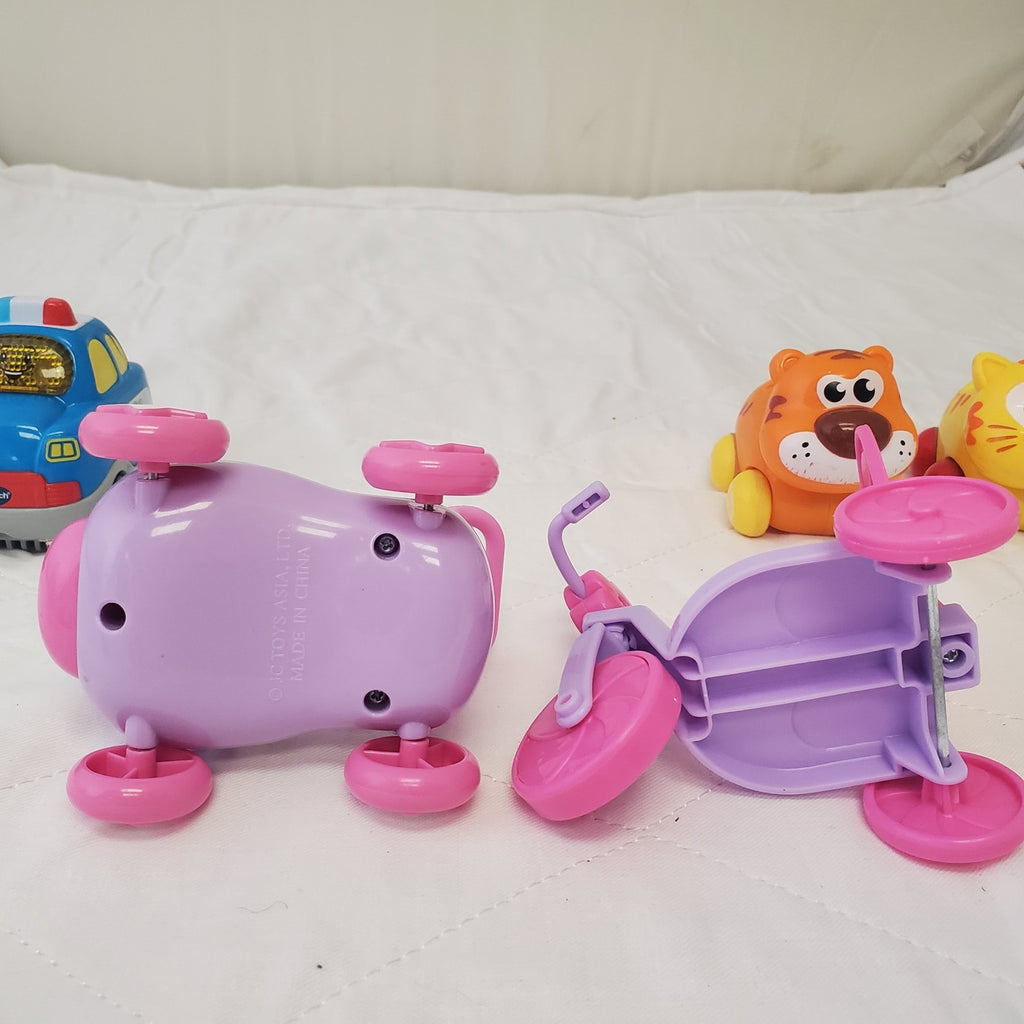 Lot of Assorted Vtech Go Go Smart Car Police Car & Other Toy Cars