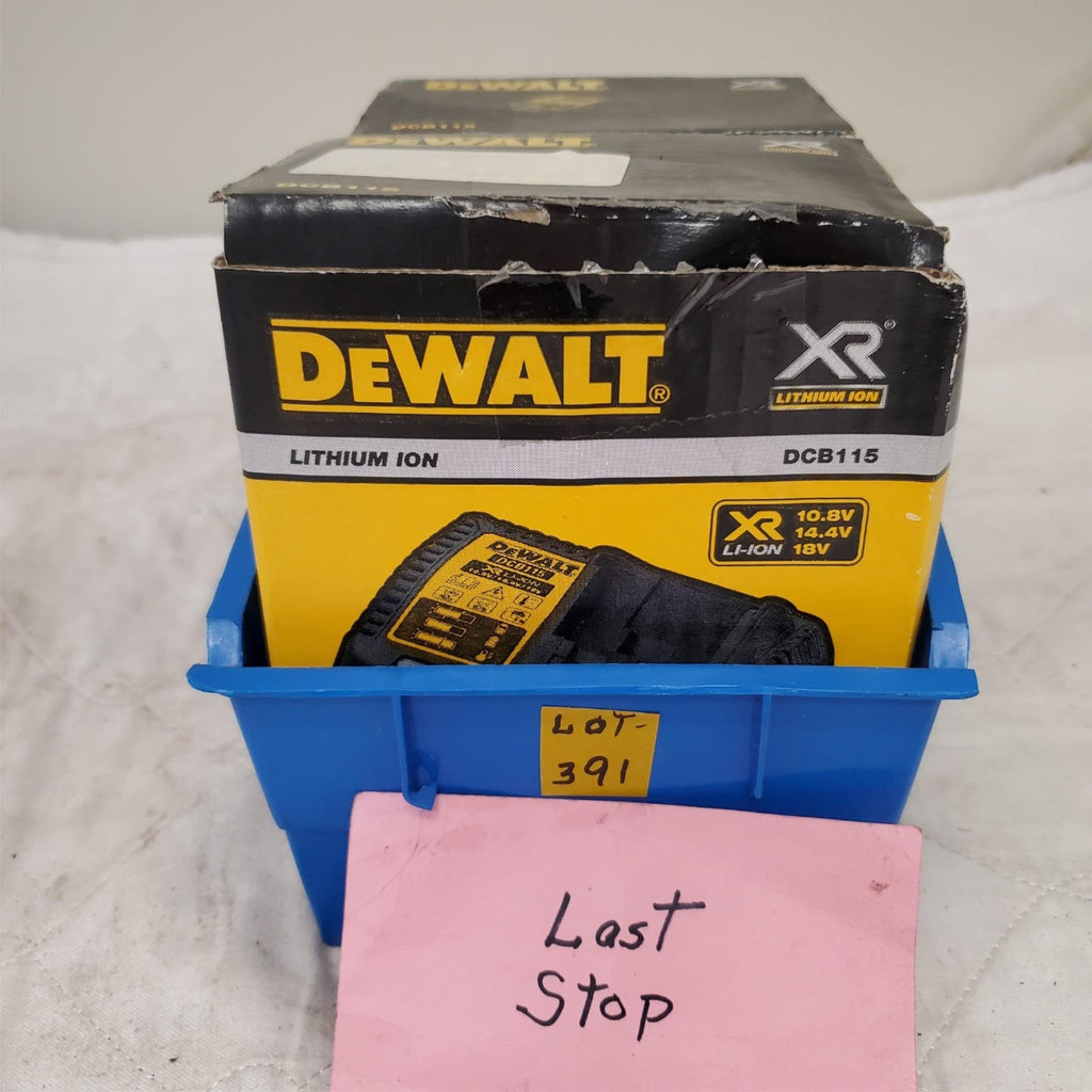 Lot of DEWALT DCB115 12-Volt to 20-Volt Lithium-Ion Battery Charger LOT 391