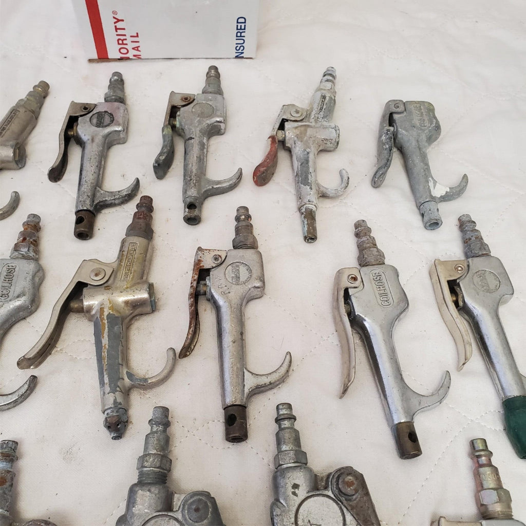 Lot of 22 Coilhose & Various Pneumatics Air Blow Gun Lot 684