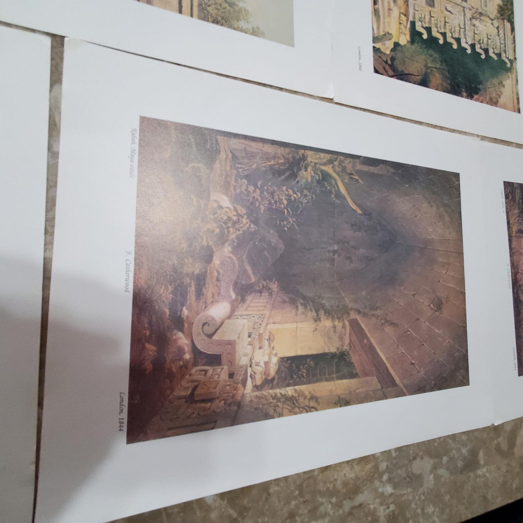 Lot of 9 Art Prints of Ruins and Temples