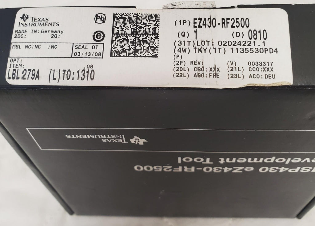Texas Instruments MSP430 EZ430-RF2500 Development Tool Kit