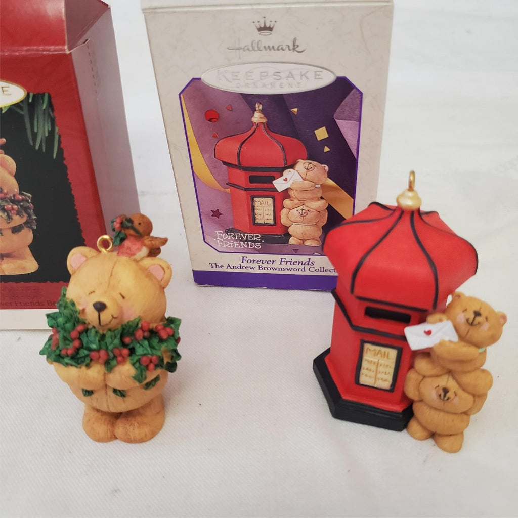 Hallmark Keepsake Ornament Forever Friend's Bear & Forever Friend's Collection