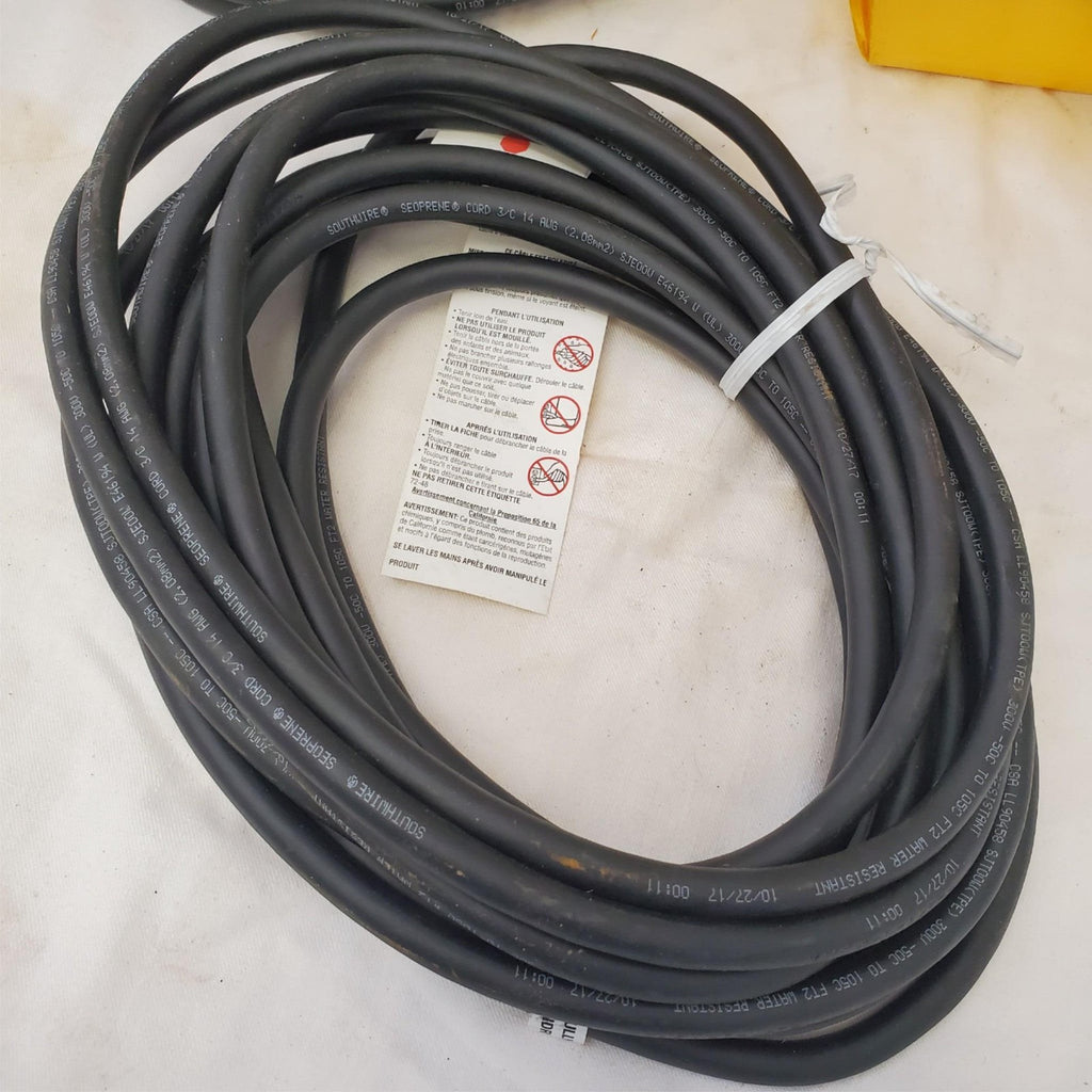 Southwire Seoprene 3C 14AWG 300V SJTOOW Water Resistant Cord LOT-229