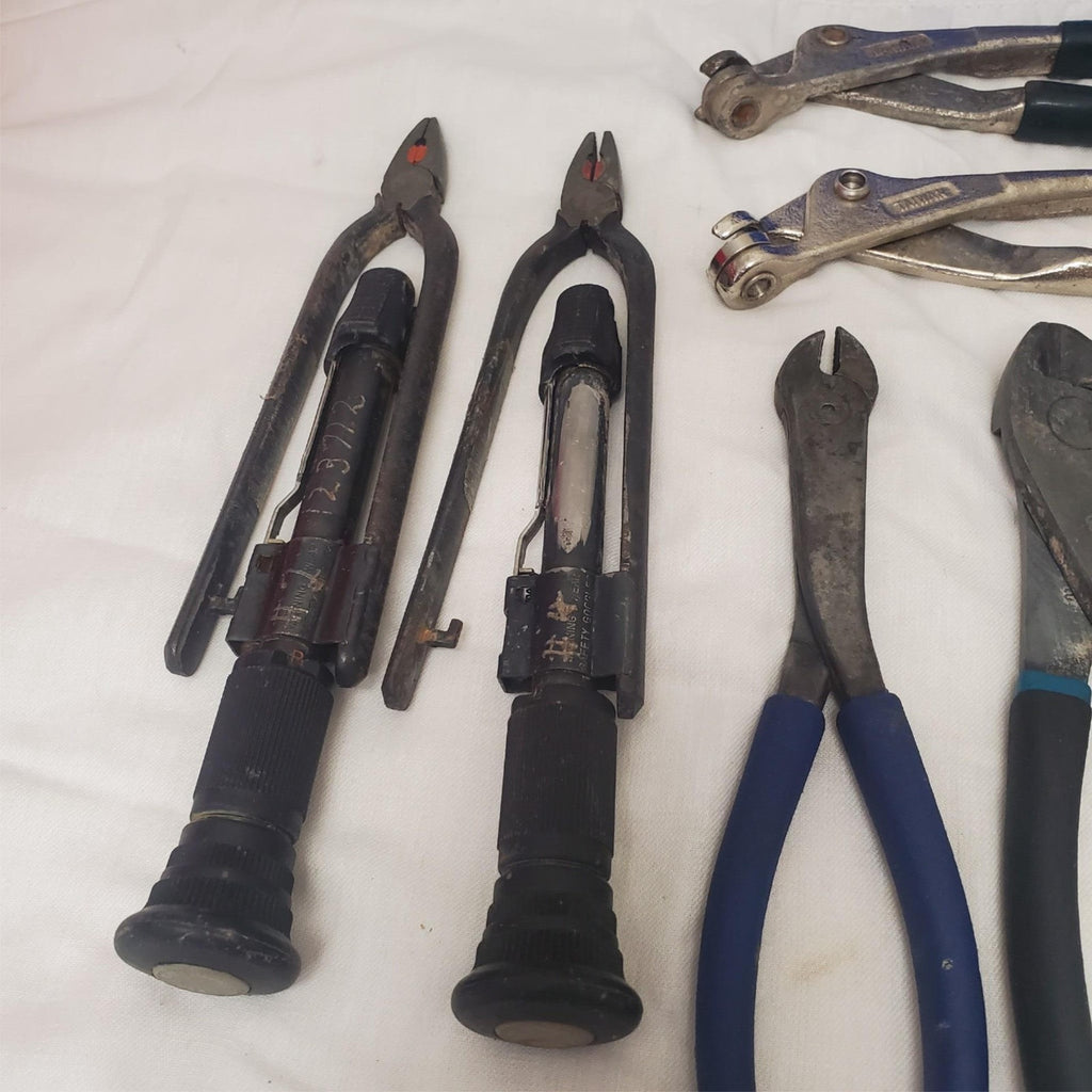 Lot of 9 Assorted Reversible Wire Twister, Heavy Duty Side Cutters Pliers LOT-18