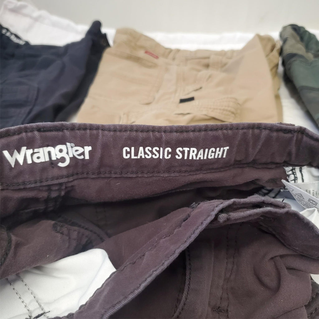 Lot of 5 Wrangler Boys Cargo Bermuda Shorts Size 12, 10