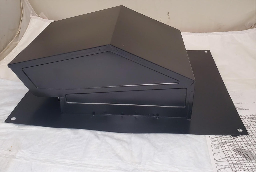 TopShield Kitchen Pro Roof Jack TSKV68 Black Vent Cover Round Ductwor