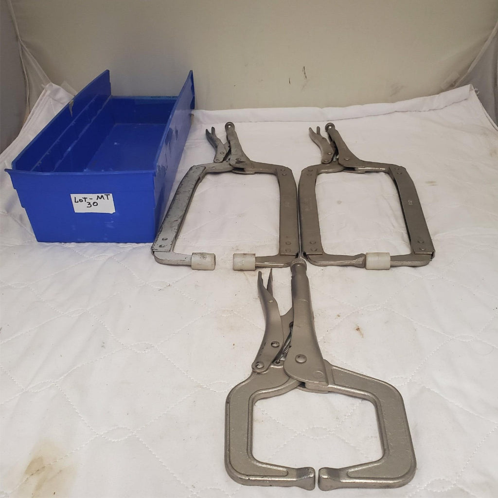 Lot of 3 Assorted Locking C-Clamp Tool LOT-MT 30