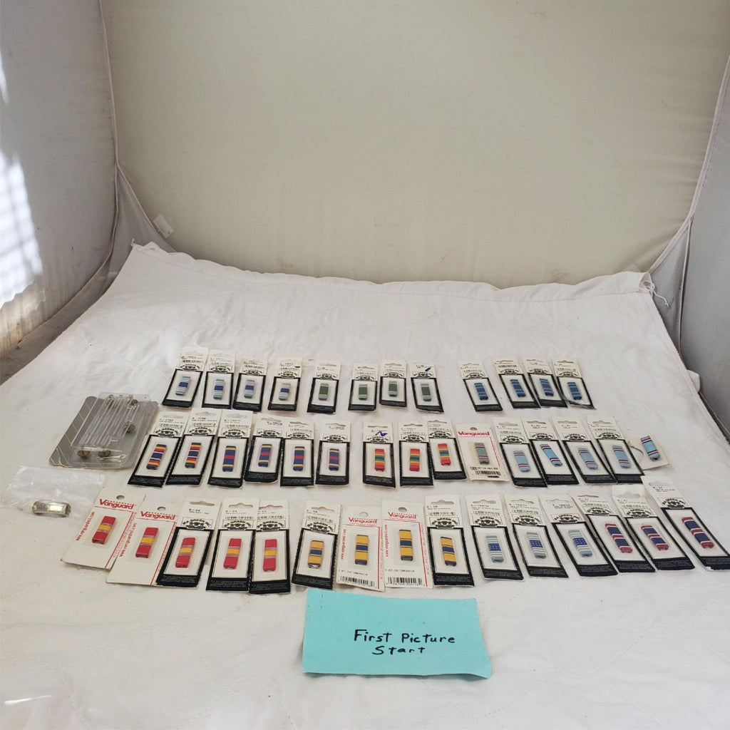Lot of Assorted Military Ribbon Bars and Pins